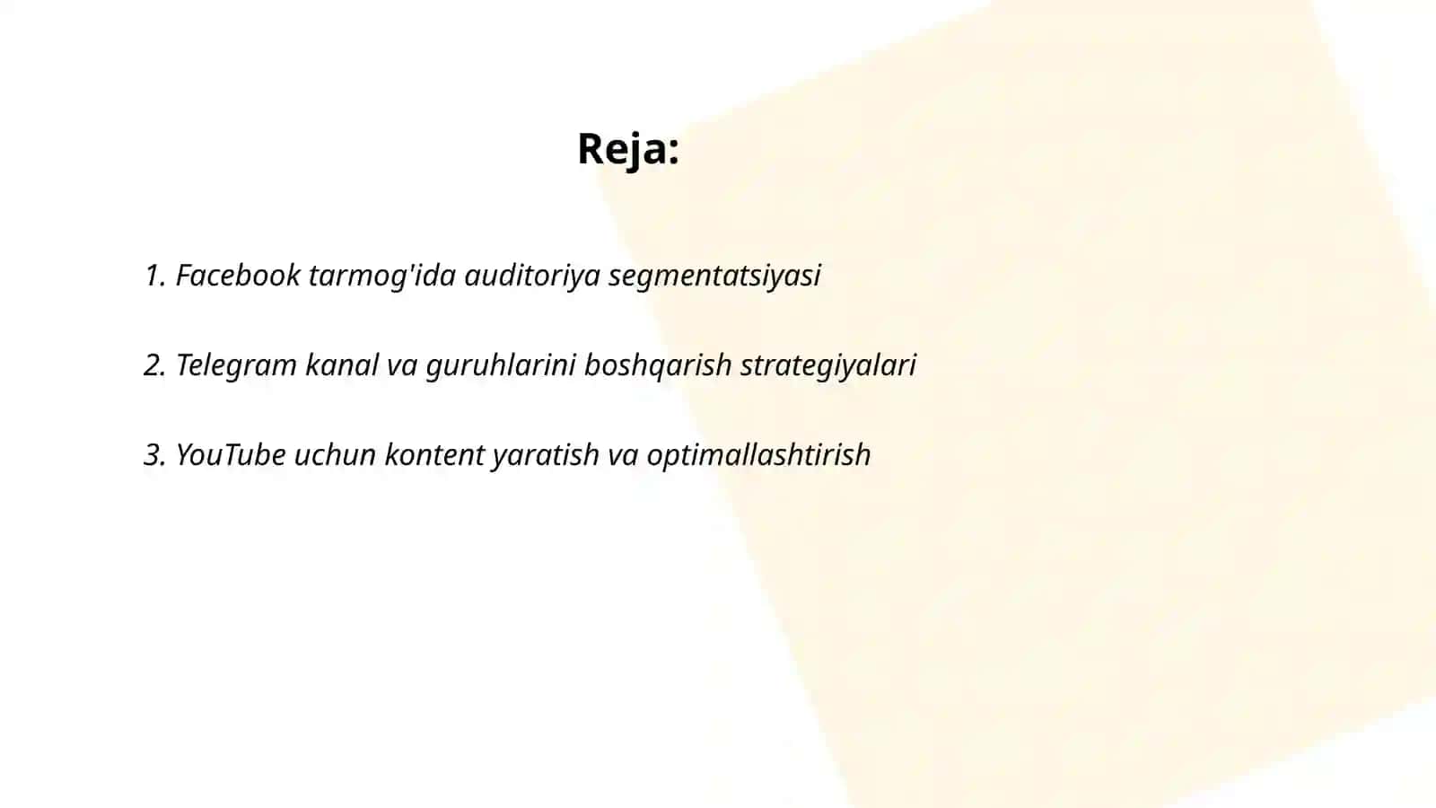 SMM asosida tadqiqot loyihalarini boshqarish 2