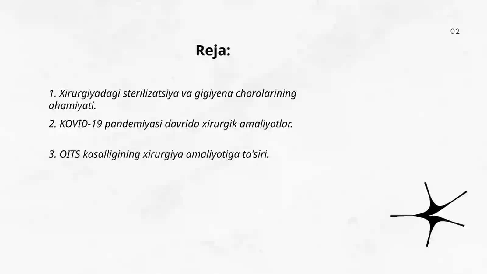Xirurgiyada OITS va KOVID-19 muammolari 2