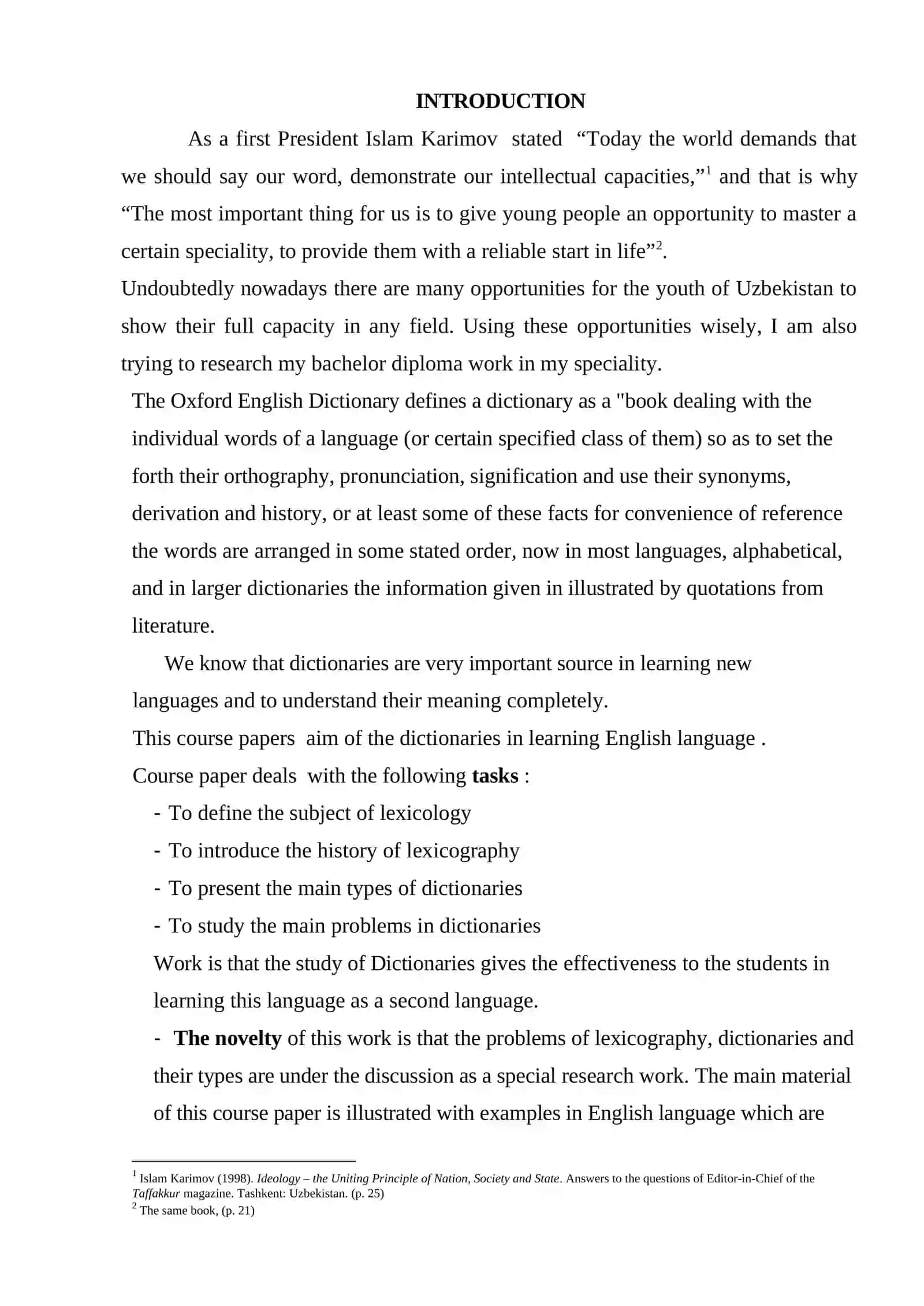 THE PROBLEM OF DICTIONARY COMPILING 2