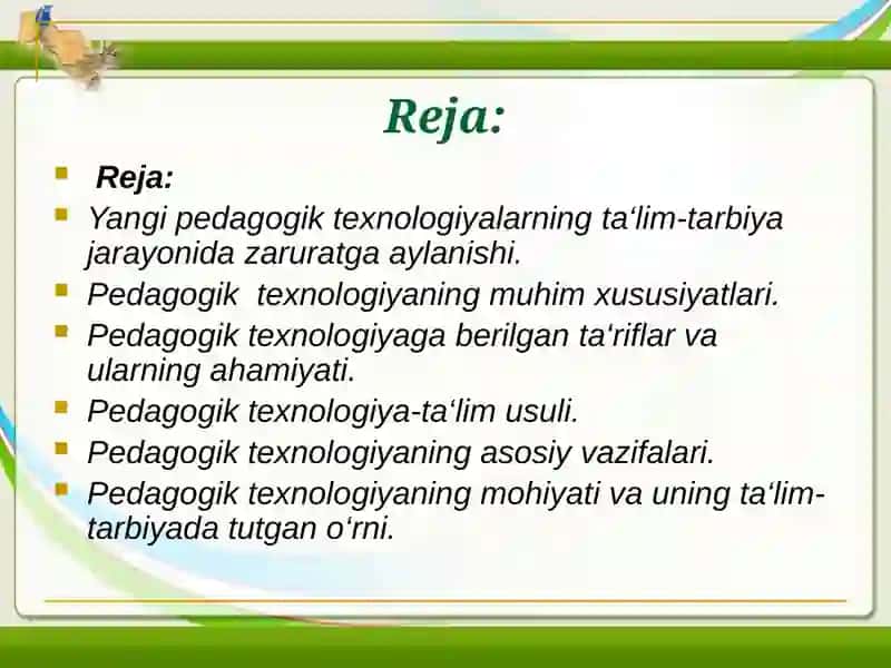 Pedagogik Texnologiyalar 2