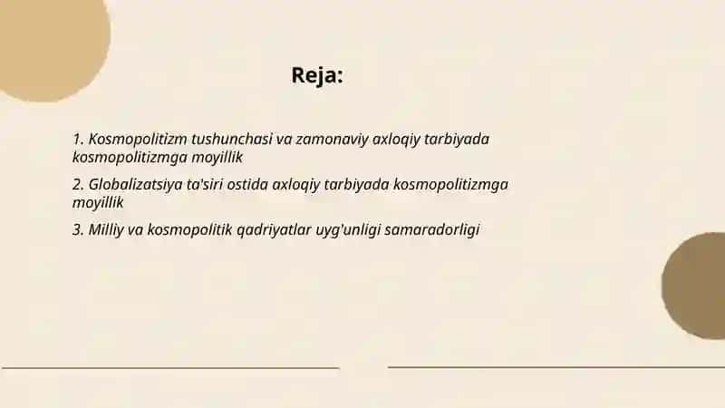 Zamonaviy axloqiy tarbiyada kosmopolitizmga moyillik 2