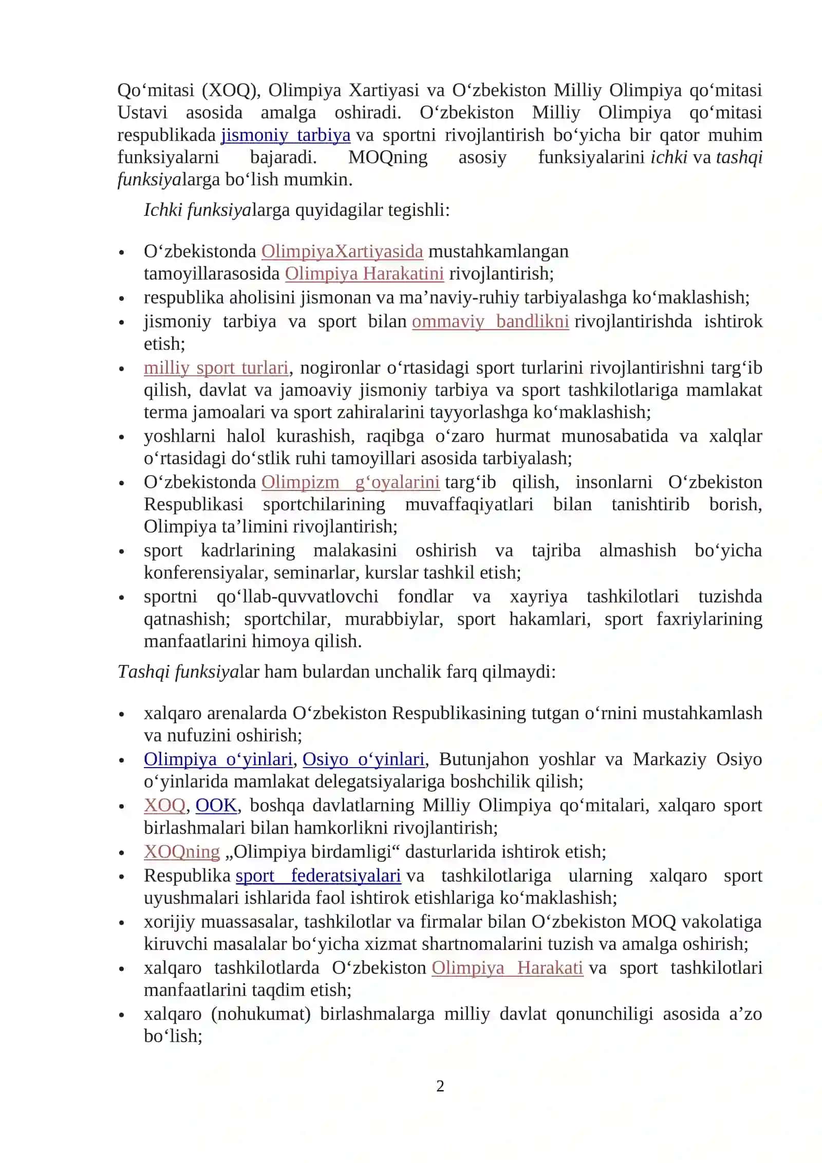 O‘zbekiston Respublikasi Milliy Olimpiya qo‘mitasi 2