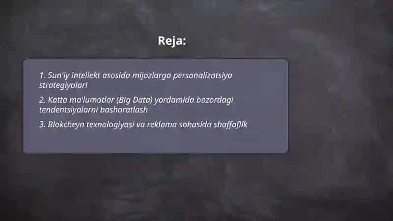 Raqamli transformatsiya va marketing nazariyasi 2