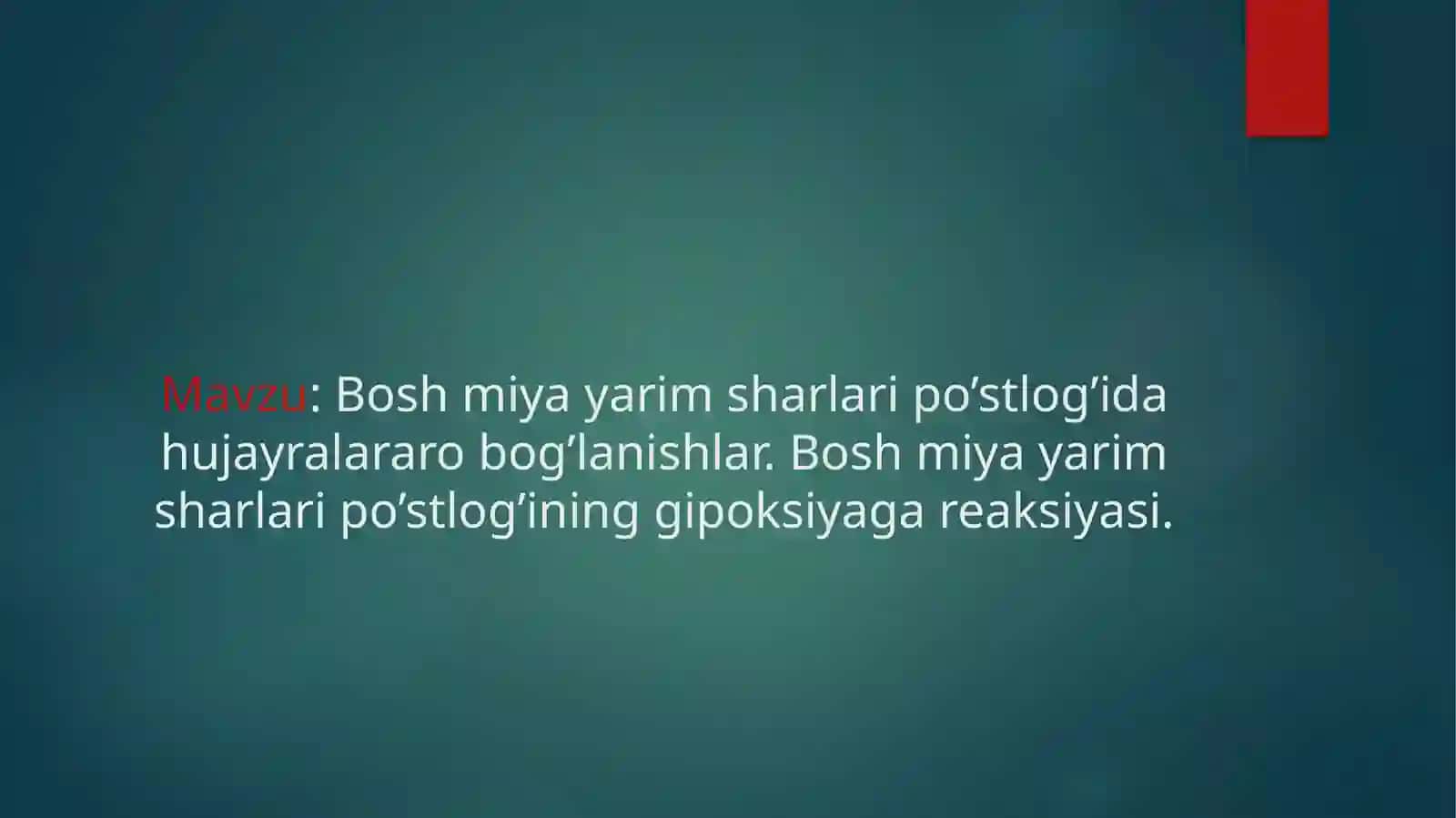 Bosh miya yarim sharlar po'stlog'ida hujayralar aro bog'lanishlar. Bosh miya yarim sharlar po'stlog'ining gipoksiyaga reaksiyasi 2