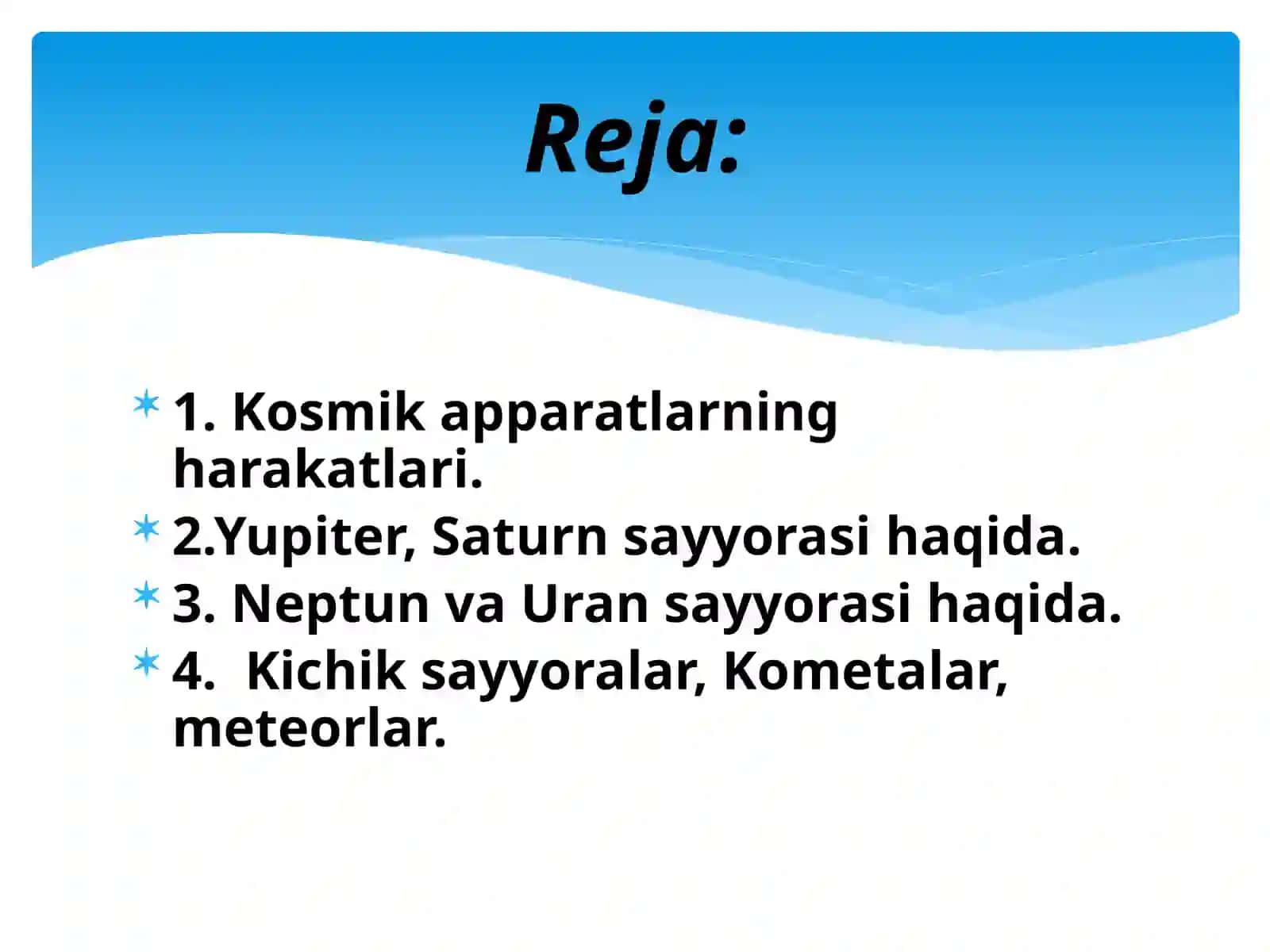 Ulkan va kichik sayyoralar fizikasi 2