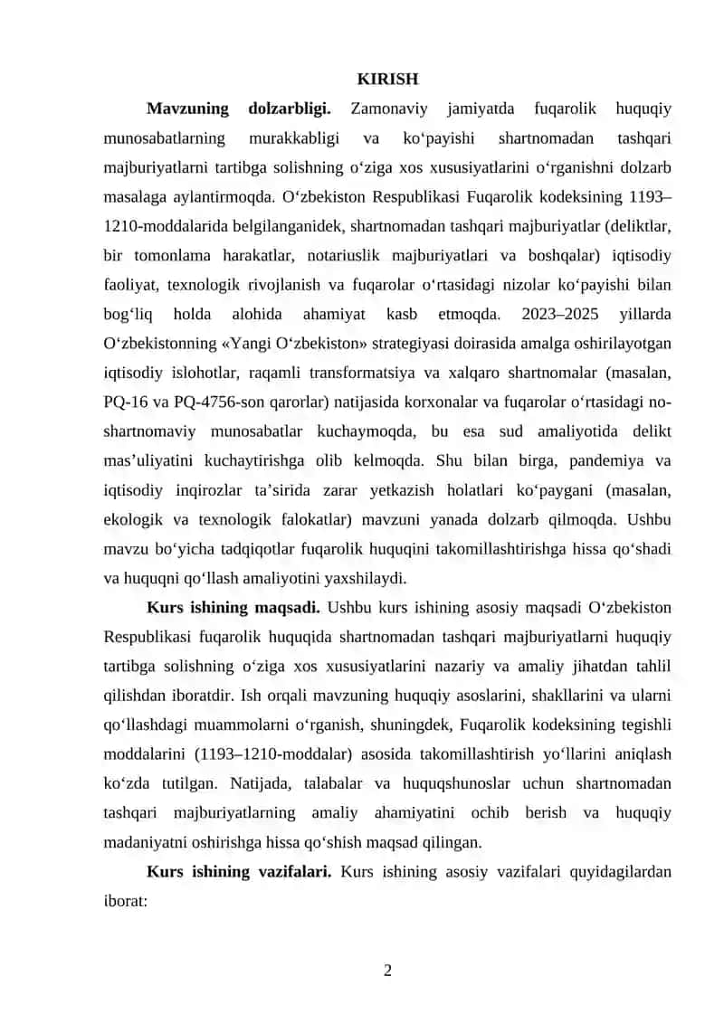 Fuqarolik Huquqi 2