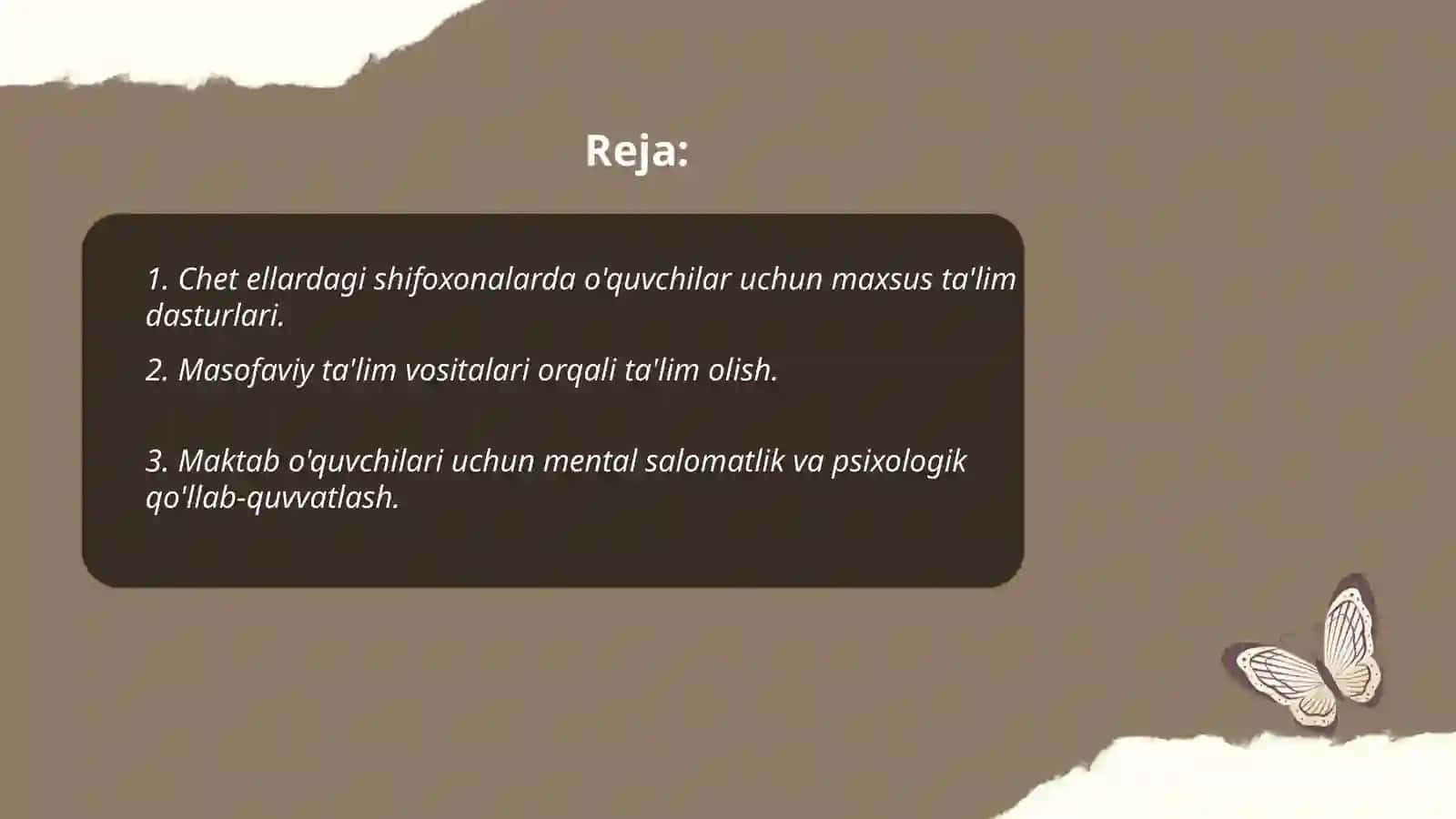 Maktab o'quvchilari uchun shifona ta'limi 2