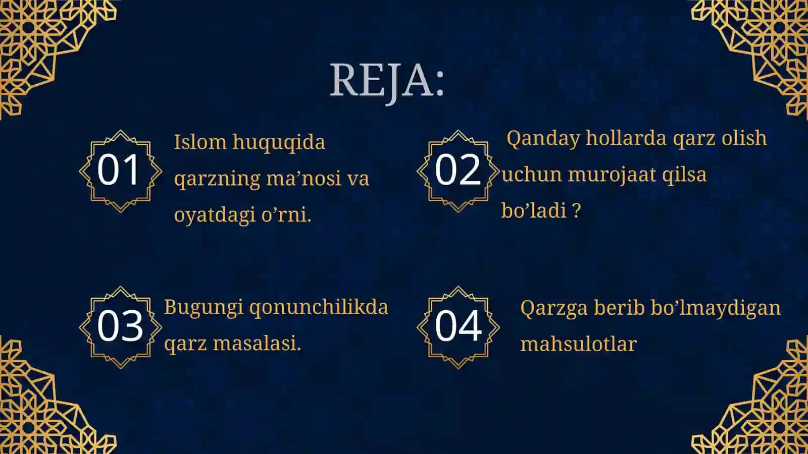 Islom huquqida qarz masalasi 2