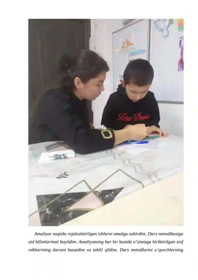 Karimova Madinabonuning Pedagogik Amaliyoti 2