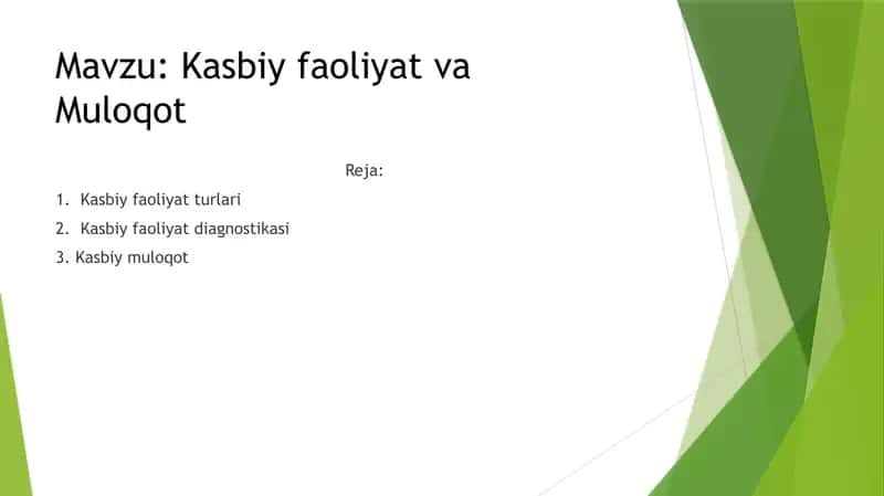 Kasbiy psixologiya 2