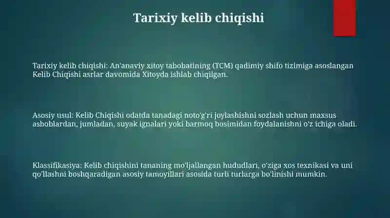 Keys Metodini Kelib Chiqishi Klassifikasiyasi 2