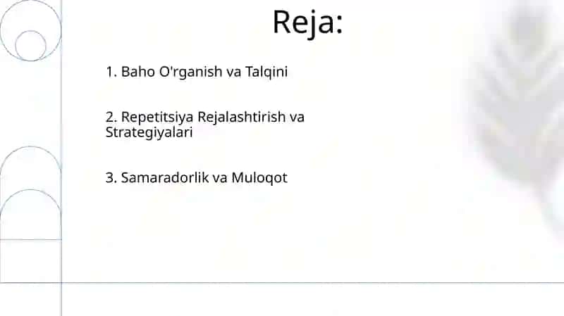 Sinf rahbar ishini rejalashtirish usullari 2