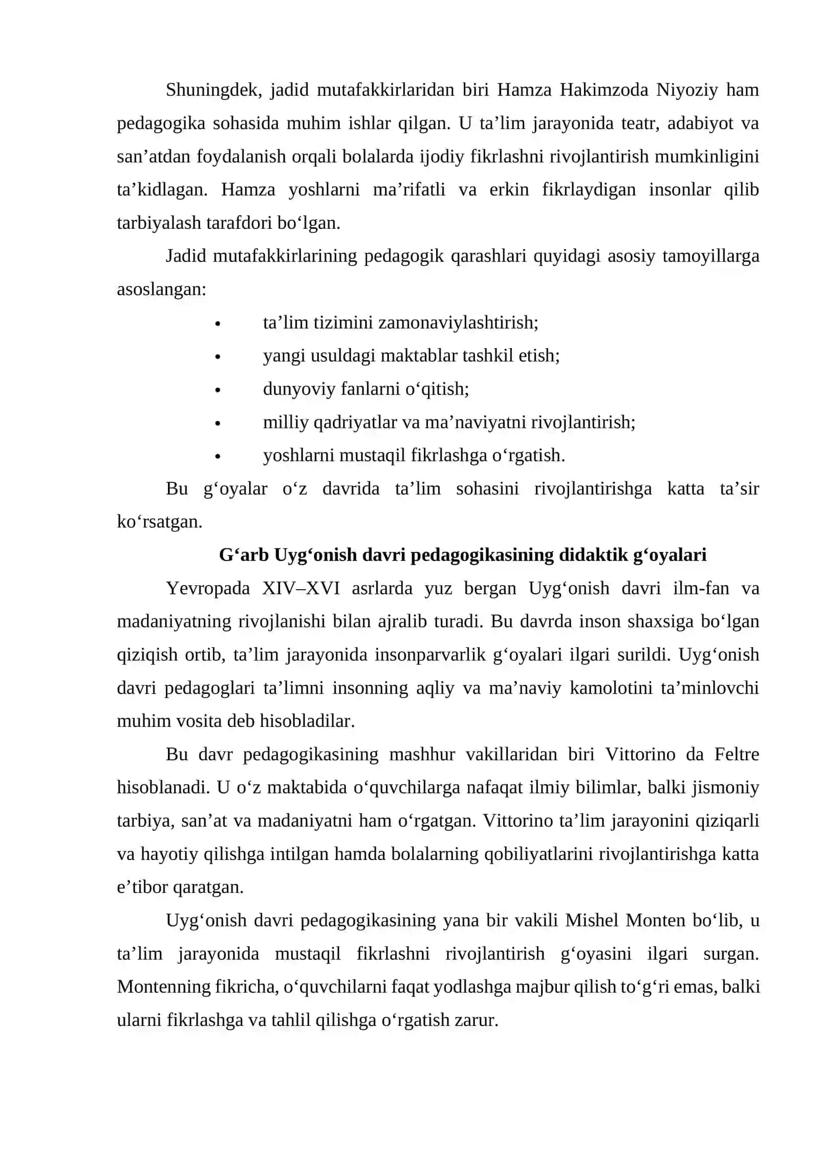 Jadid mutafakkirlarining pedagogik qarashlari 2