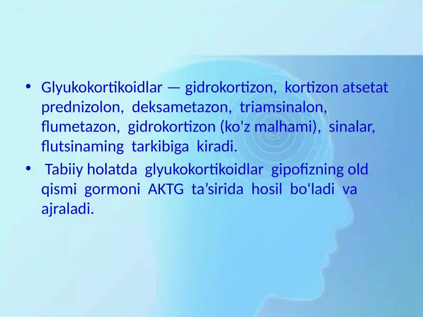Glyukokortikoidlarninojo`yata`sirlari 2
