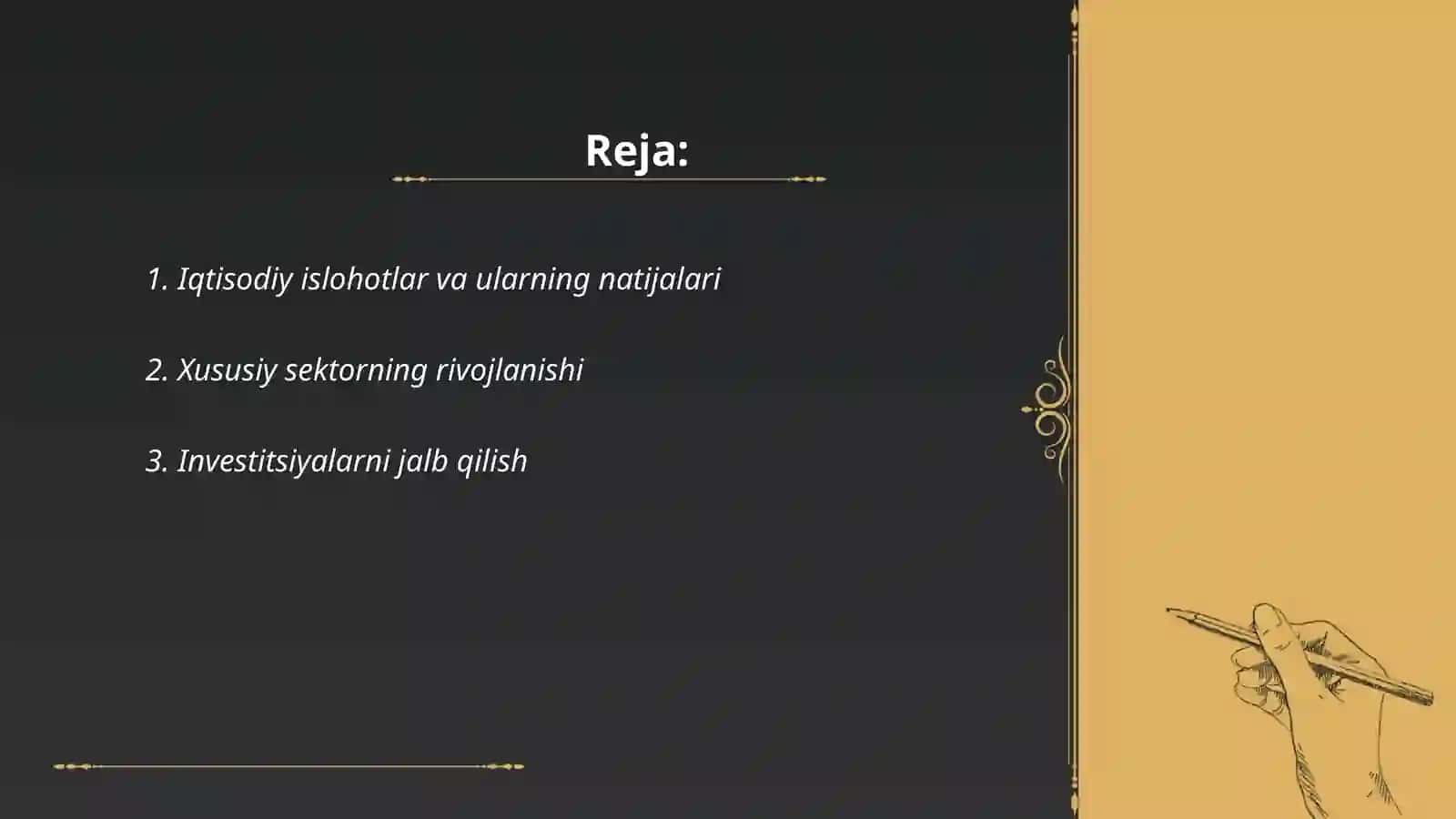 Iqtisodiy islohotlar va ularning natijalari 2