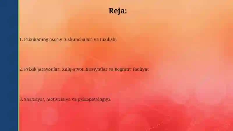 Psixika xaqida umumiy tushuncha 2
