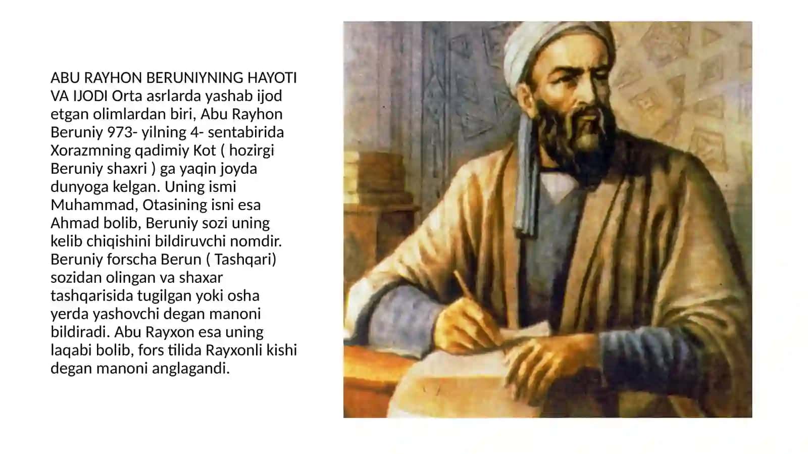 ABU RAYXON BERUNIY ASARLARIDA DINIY MAROSIMLARNING YORITILISHI 2