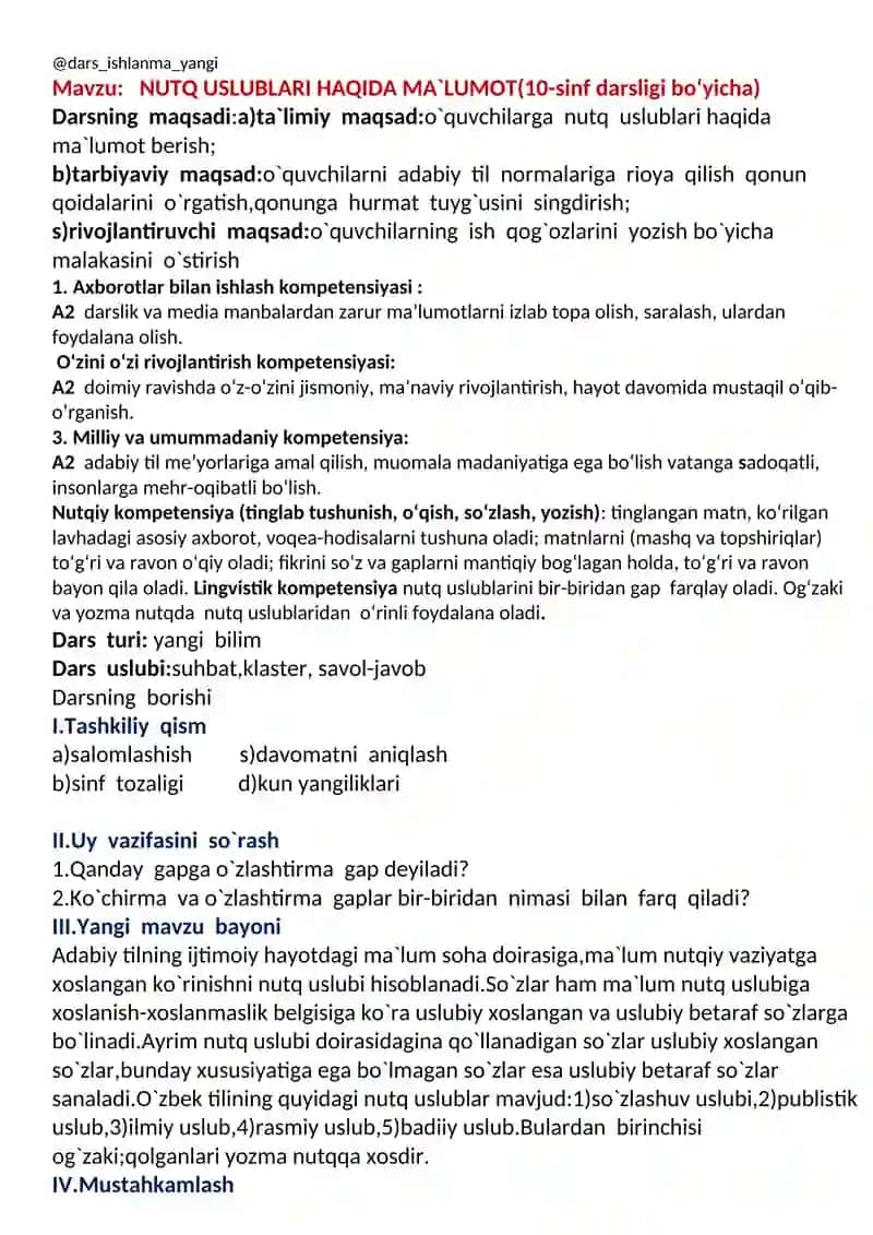 NUTQ USLUBLARI HAQIDA MA`LUMOT 2