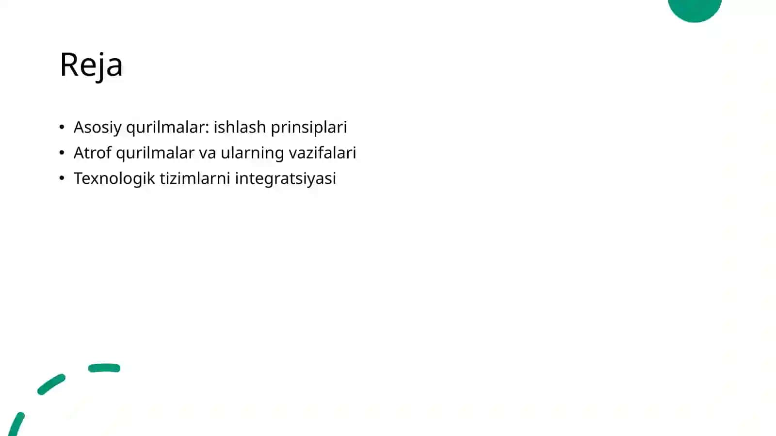 Asosiy qurilmalar: ishlash prinsiplari 2