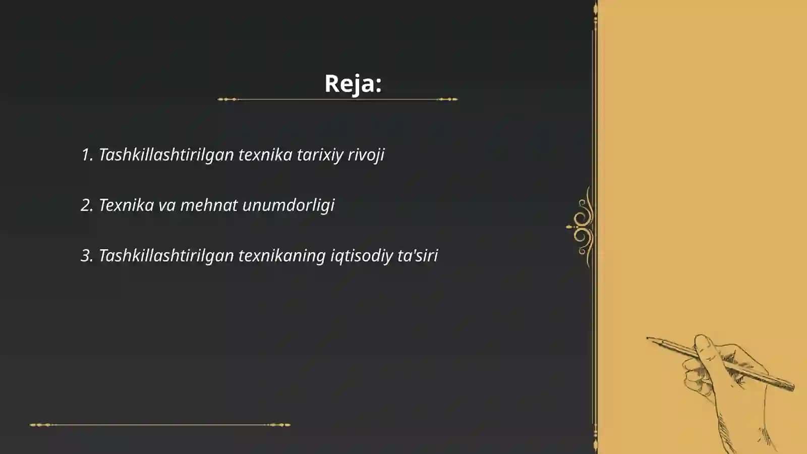 Tashkillashtirilgan texnika bilan 2