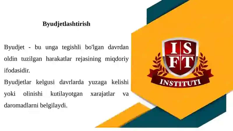 Byudjetlashtirish 2