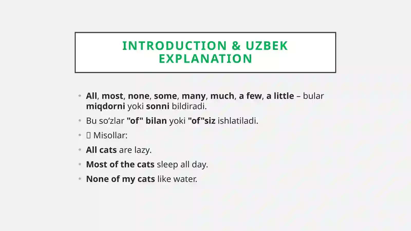 Quantifiers 2