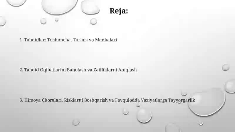 Tahdid tushunchasi va turlari 2