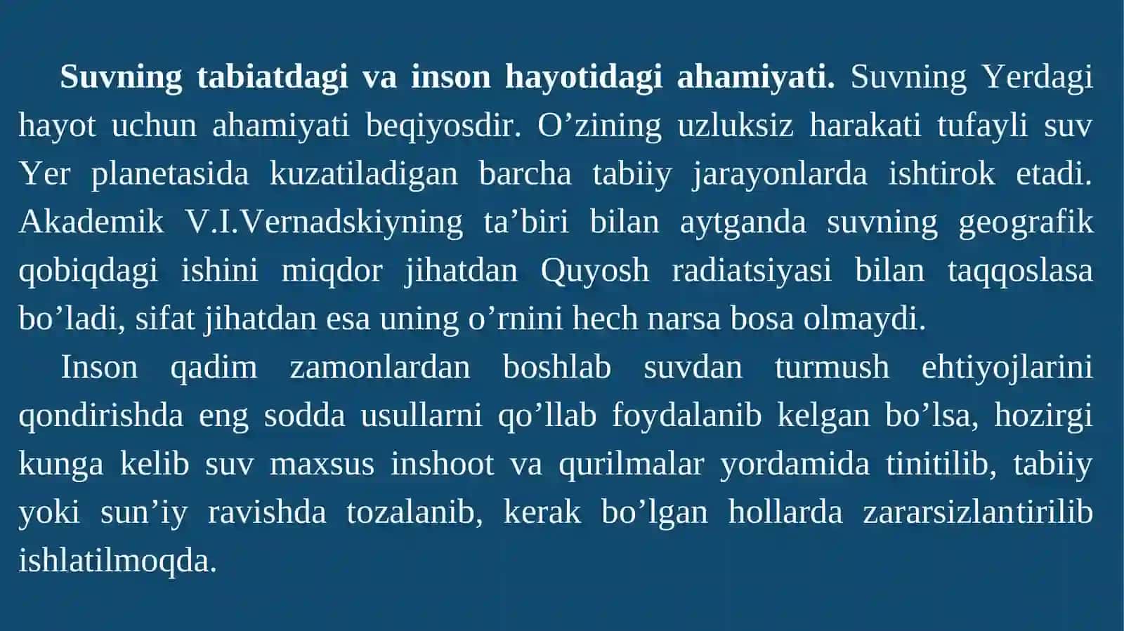 slayd Tabiatta suvning aylanishi 2