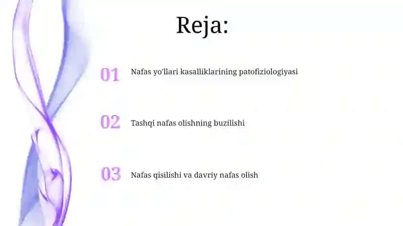 Nafas tizimi patofiziologiyasi 2