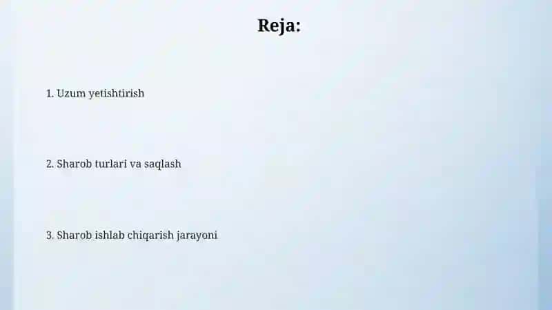 Vino ishlab chiqarish 2