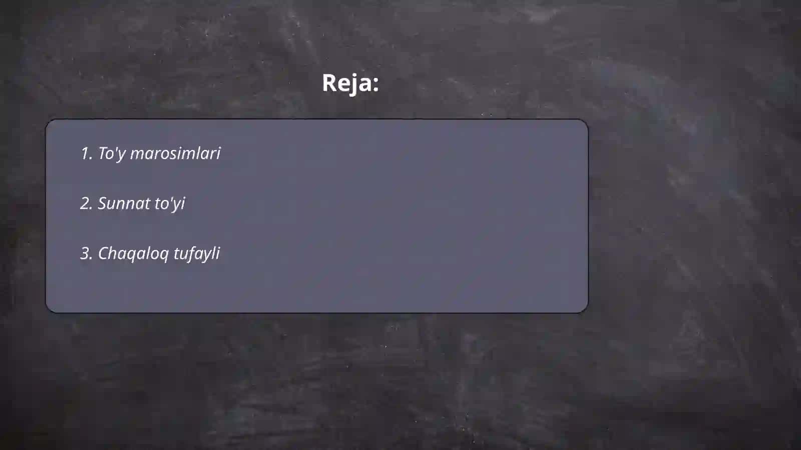 To'y marosimlari 2