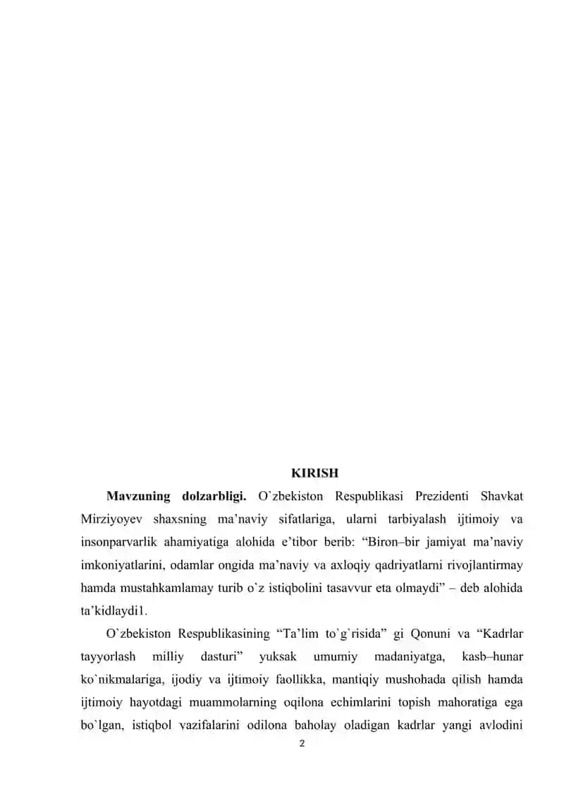 Kurs Ishi "Xor Ma'daniyatining Kelib Chiqish Tarixi" 2