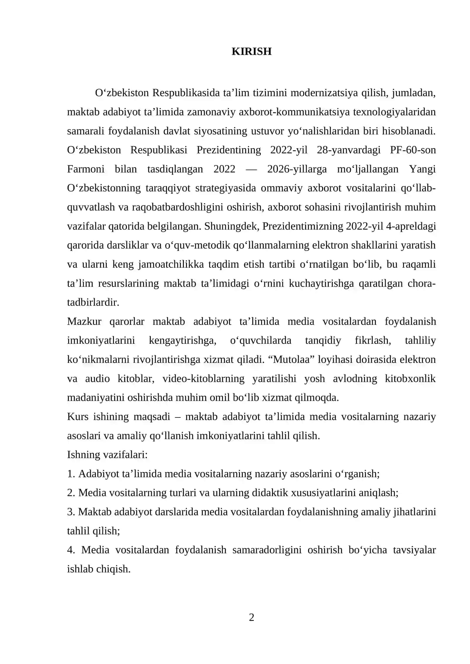 MAKTAB ADABIYOT TAʼLIMIDA MEDIA VOSITALARNING NAZARIY ASOSLARI 2