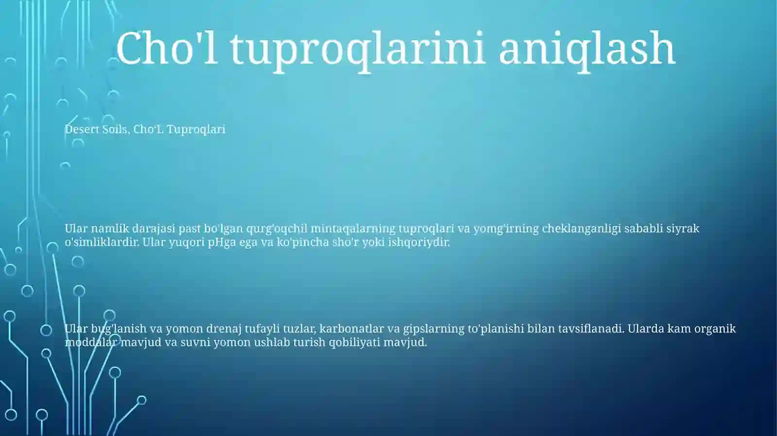 ChoʻL Tuproqlari 2