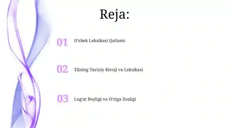 O'zbek tili leksikasida o'z qatlam 2