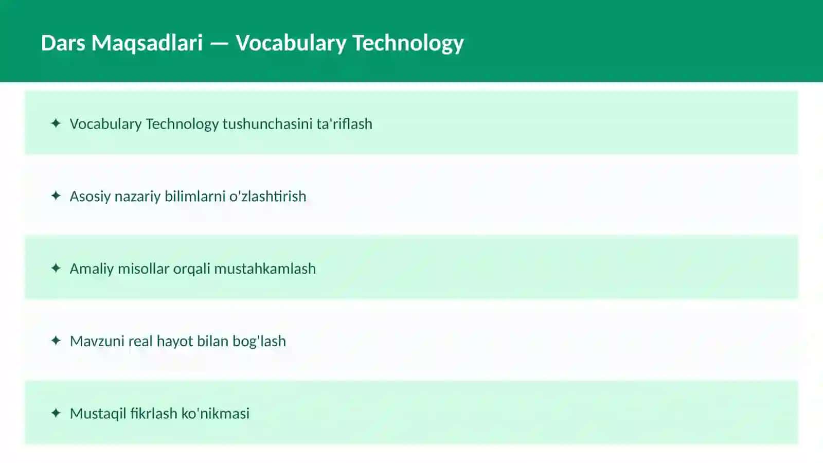 Vocabulary Education 2