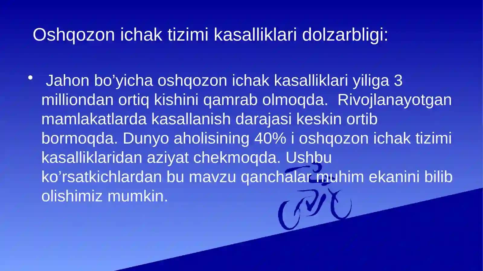 Oshqozon ichak kasalliklarida zamonaviy taktika va davolash 2