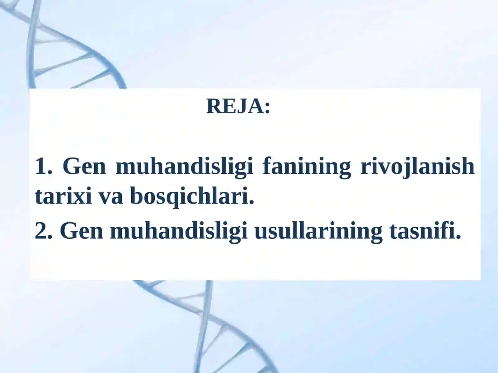 Hayvonlar gen muxandisligining muammo va istiqbollari 2