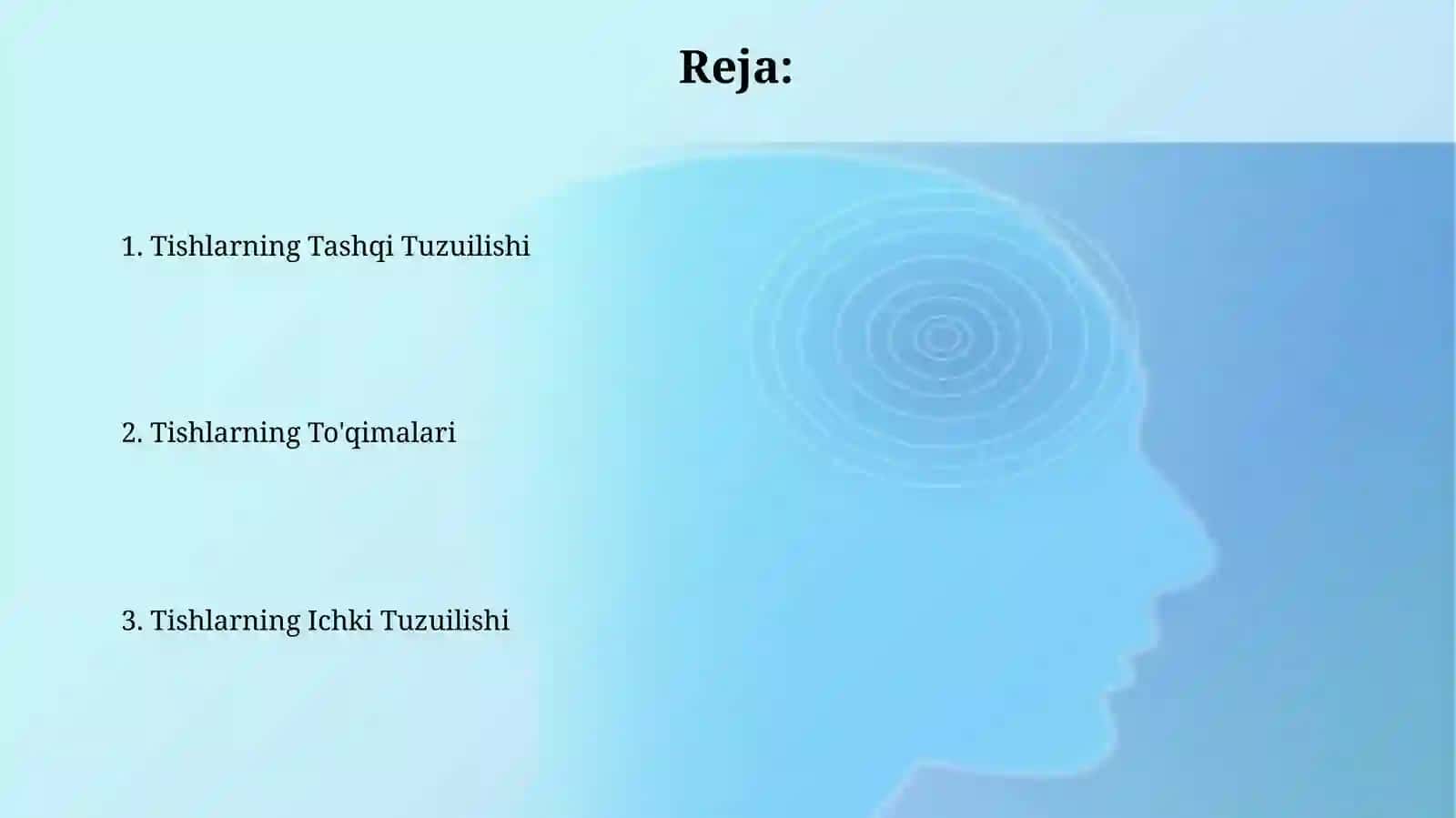 Tishlarning anatamik tuzulishi 2