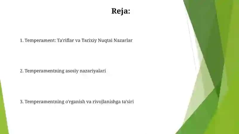 Temperament va uning nazariyalari 2