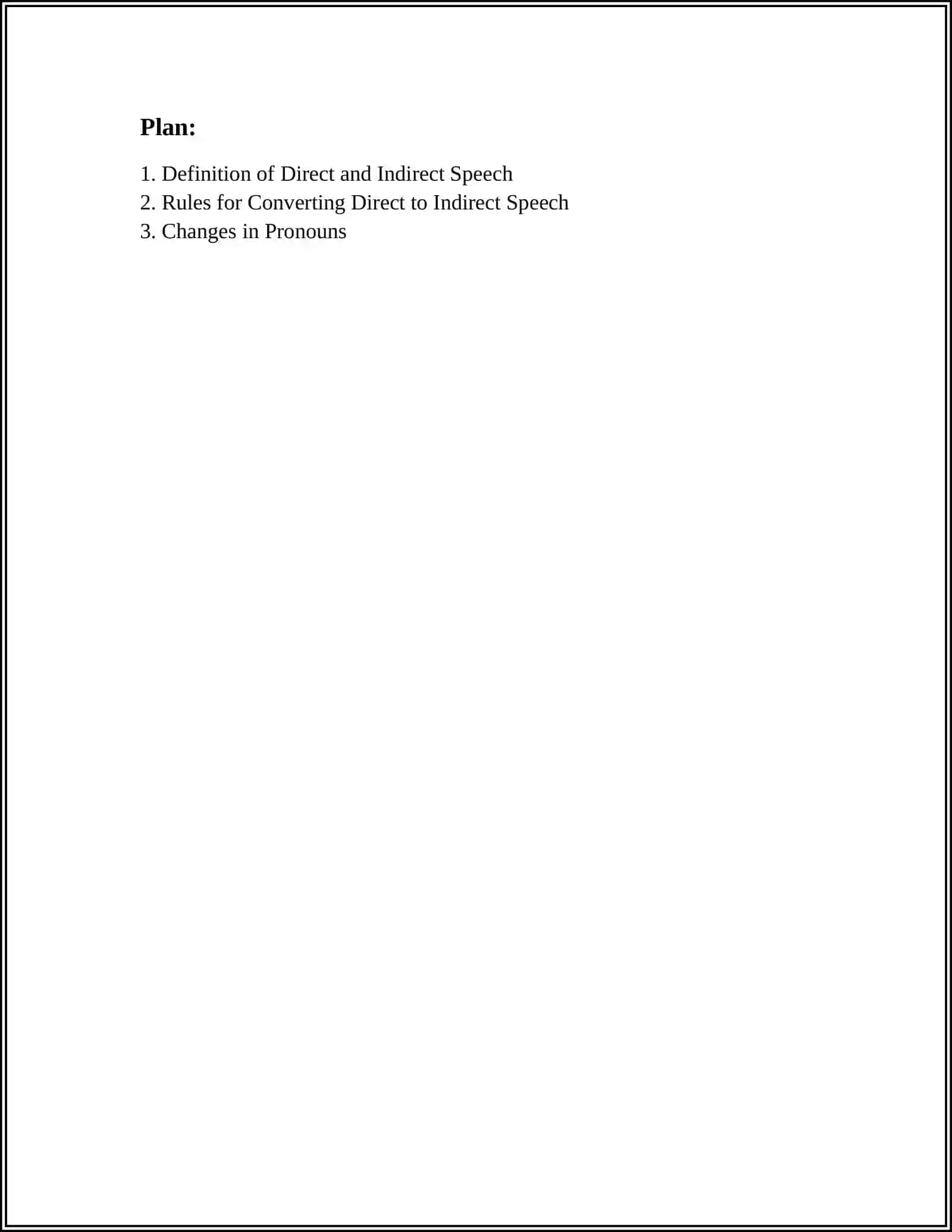 Direct and Indirect Speech 2