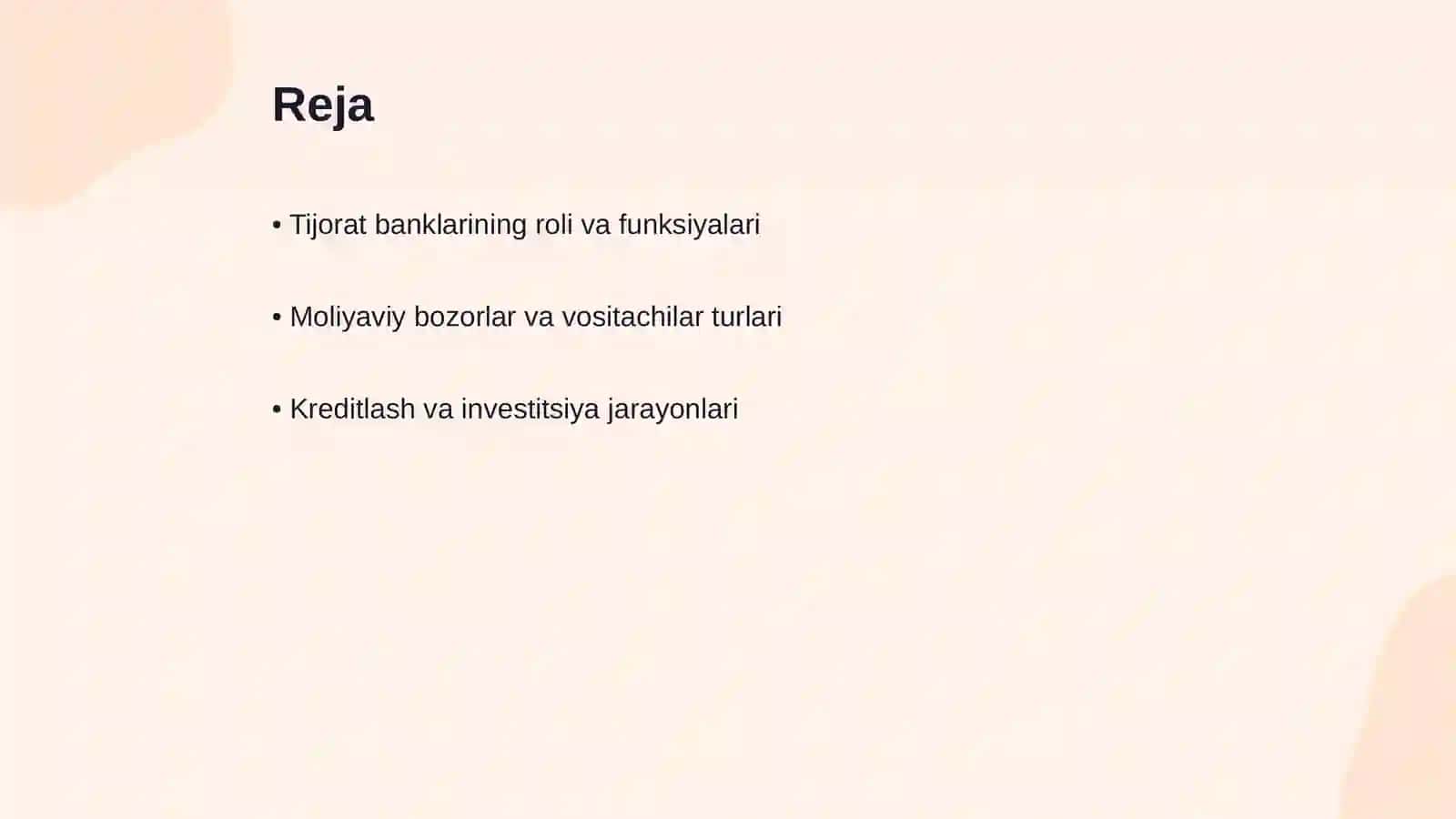 Tijorat banklari va boshqa moliyaviy vositachilar 2