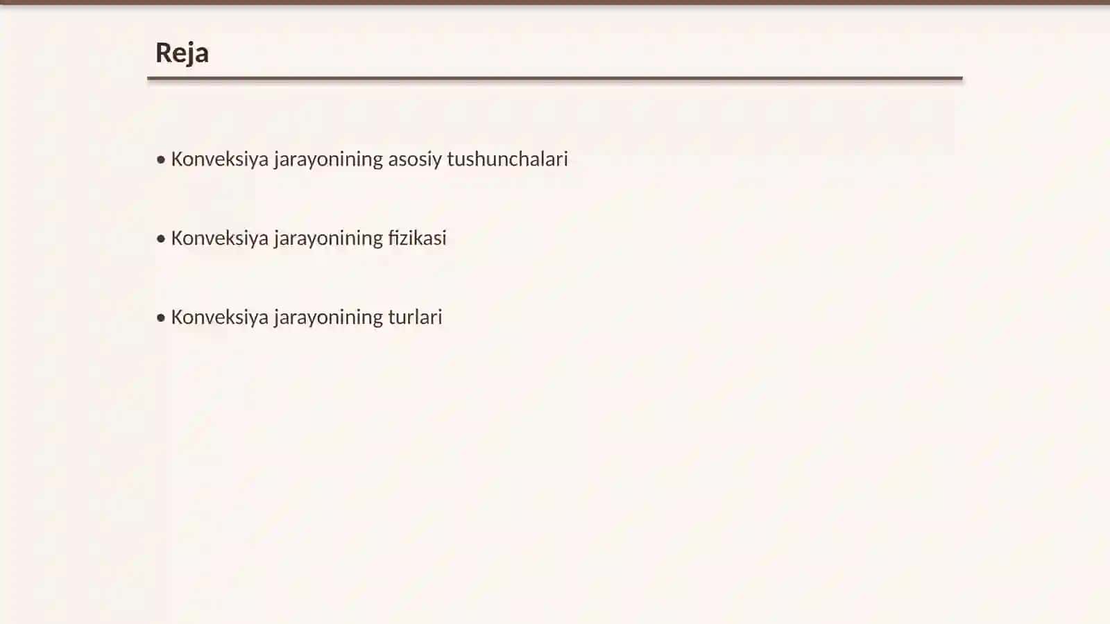 Konveksiya jarayonining mohiyati nimada 2