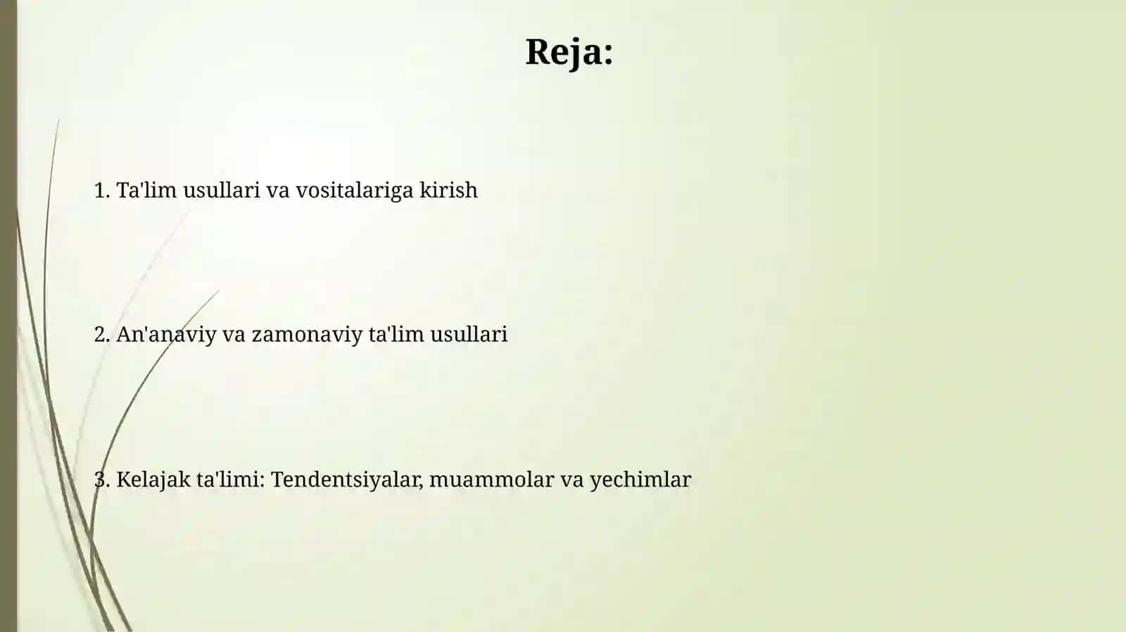 Taʼlim metodlarivavositalari 2