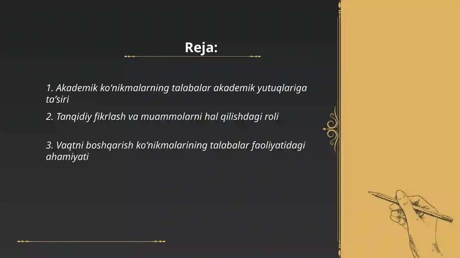 Akademik koʻnikmalarning talabalar faoliyatidagi ahamiyati va dolzarbligi 2