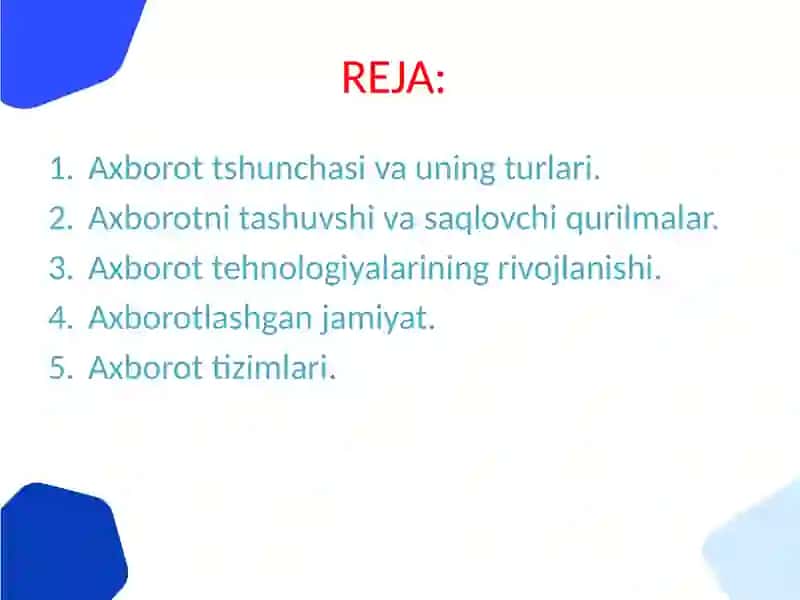 Axborottexnologiyalari 2