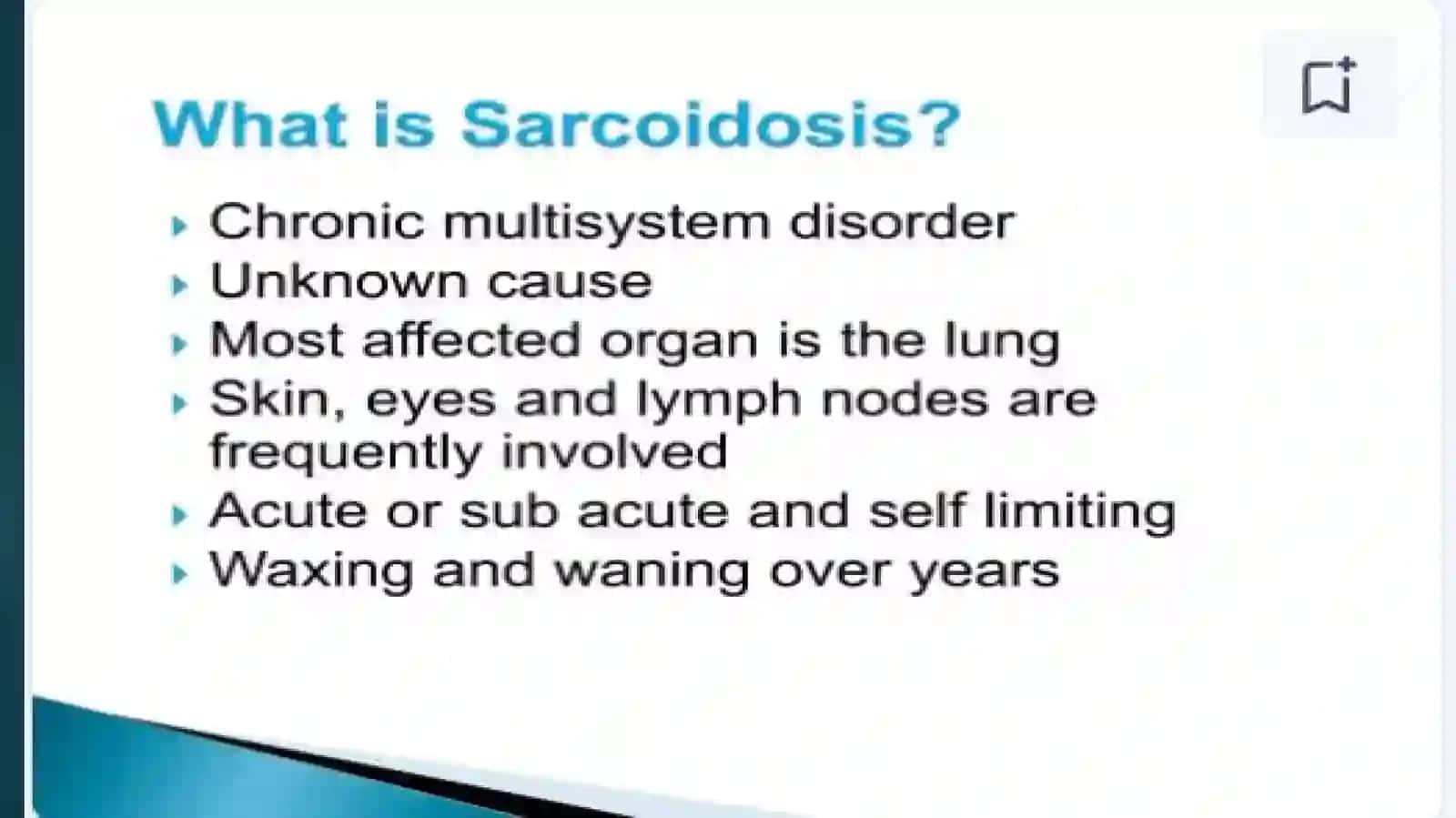 Sarcoïdosis 2