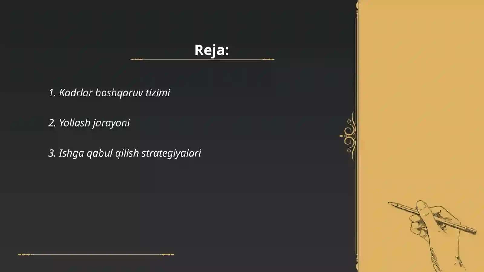 Kadrlar boshqaruv tizimi (HRM) 2
