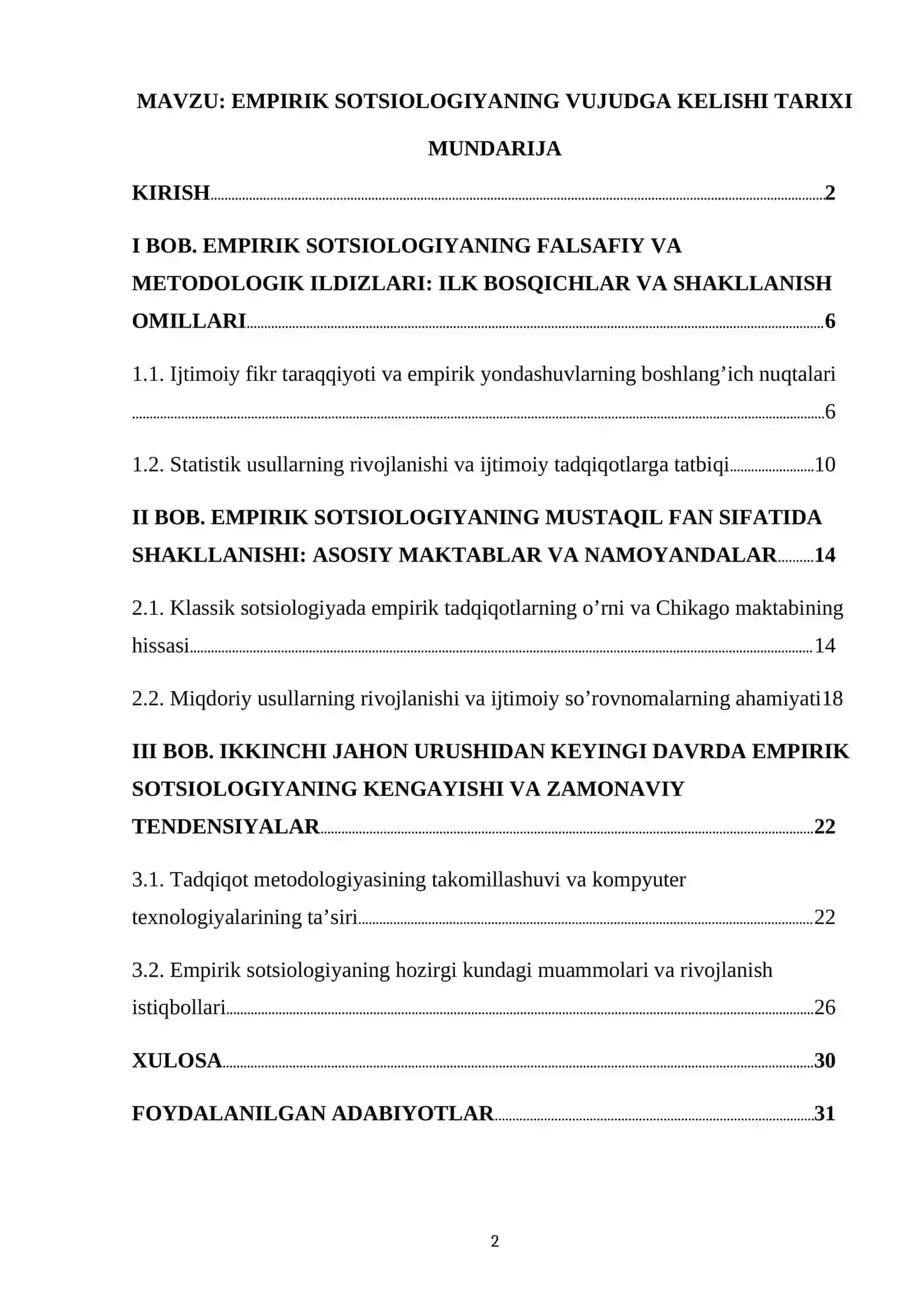 EMPIRIK SOTSIOLOGIYANING VUJUDGA KELISHI TARIXI 2