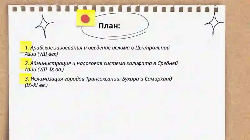 Ислам в центральной Азии (8-11 века) 2